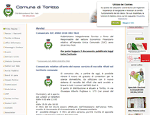 Tablet Screenshot of comune.toritto.ba.it